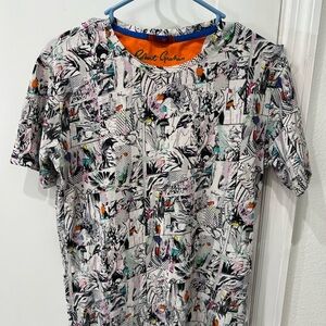 Robert Graham Abstract Graphic Print T-Shirt | Men’s XS | Designer Tee